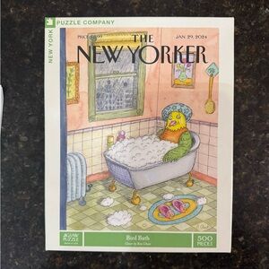 New York Puzzle Co “Bird Bath' Jigsaw Puzzle - 500 Pieces